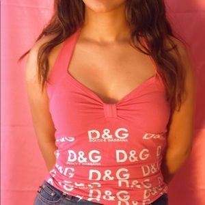 Cute little vintage pink Dolce and Gabbana shirt.